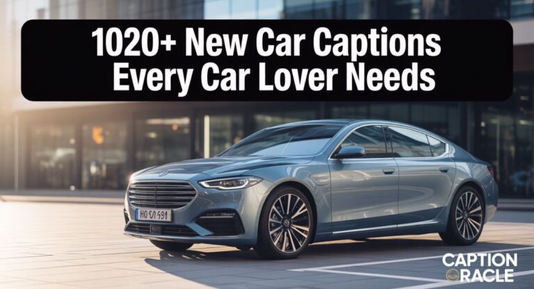 1020+ New Car Captions for Instagram Every Car Lover Needs