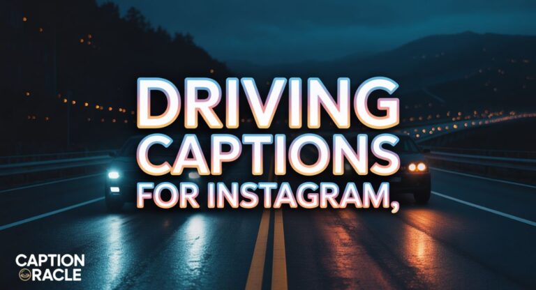 240+ Driving Captions for Instagram for Every Journey