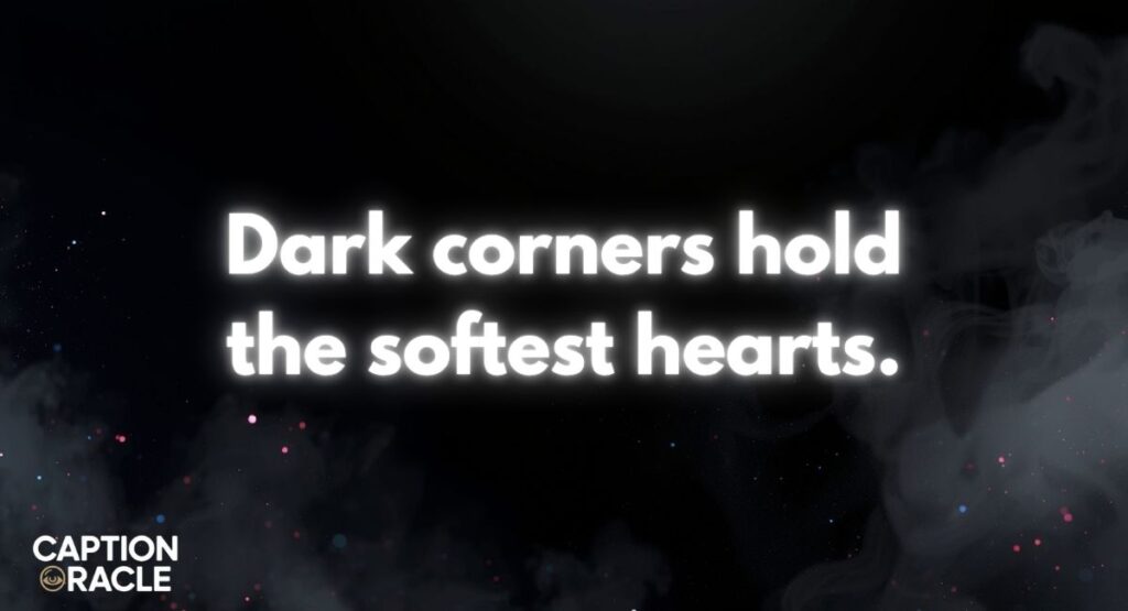 Aesthetic Dark Captions for Instagram