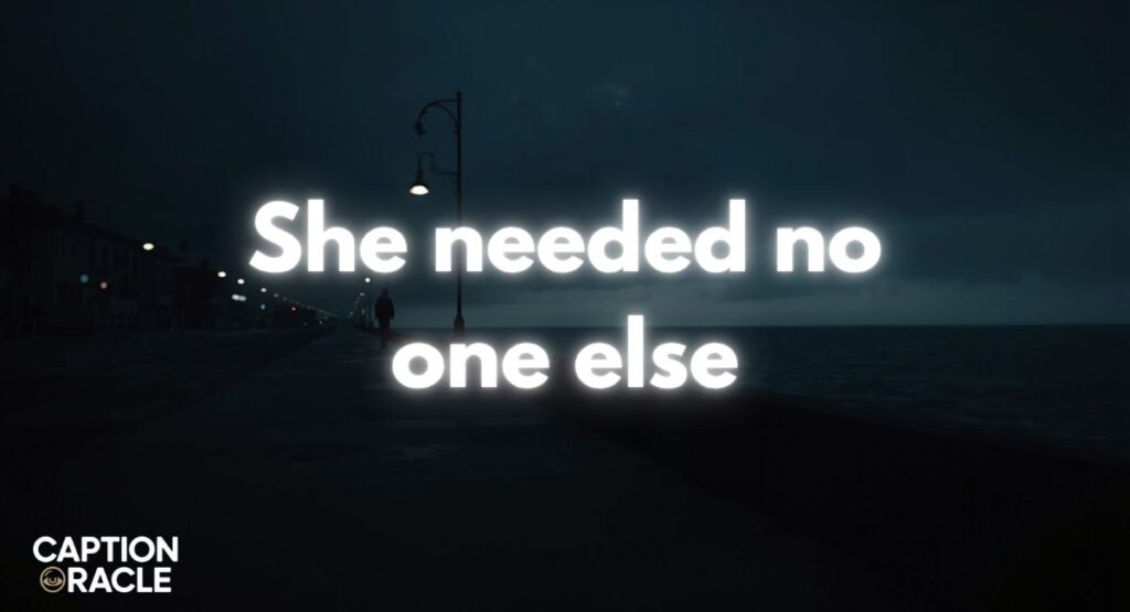 Alone Captions for Instagram for Girls