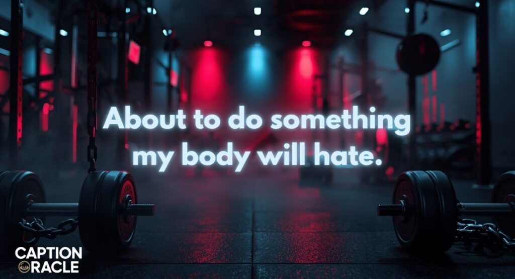 Before Workout Captions