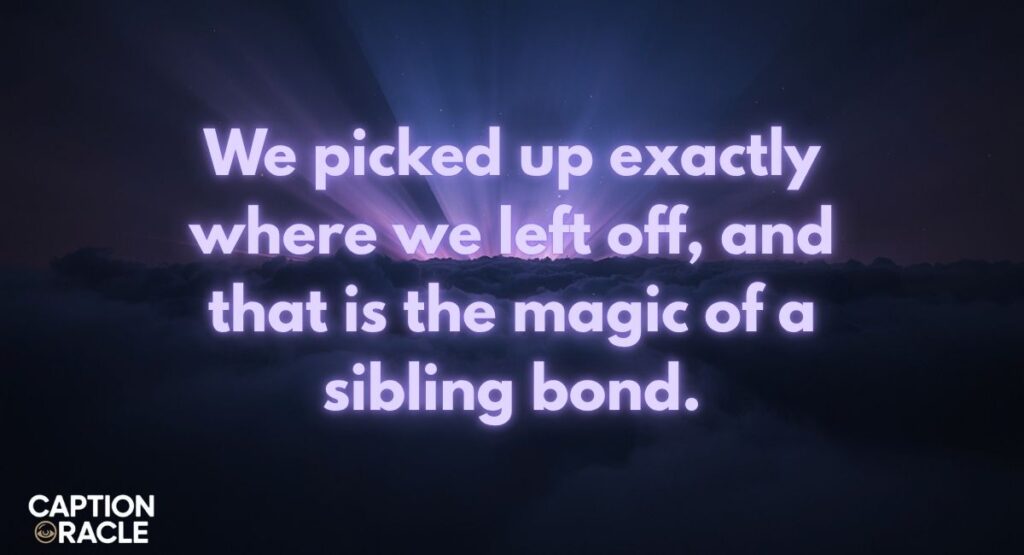 Brother and Sister Reunion Quotes