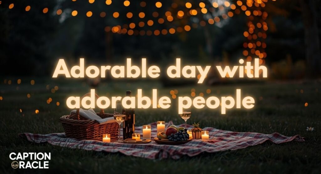 Cute picnic captions for Instagram