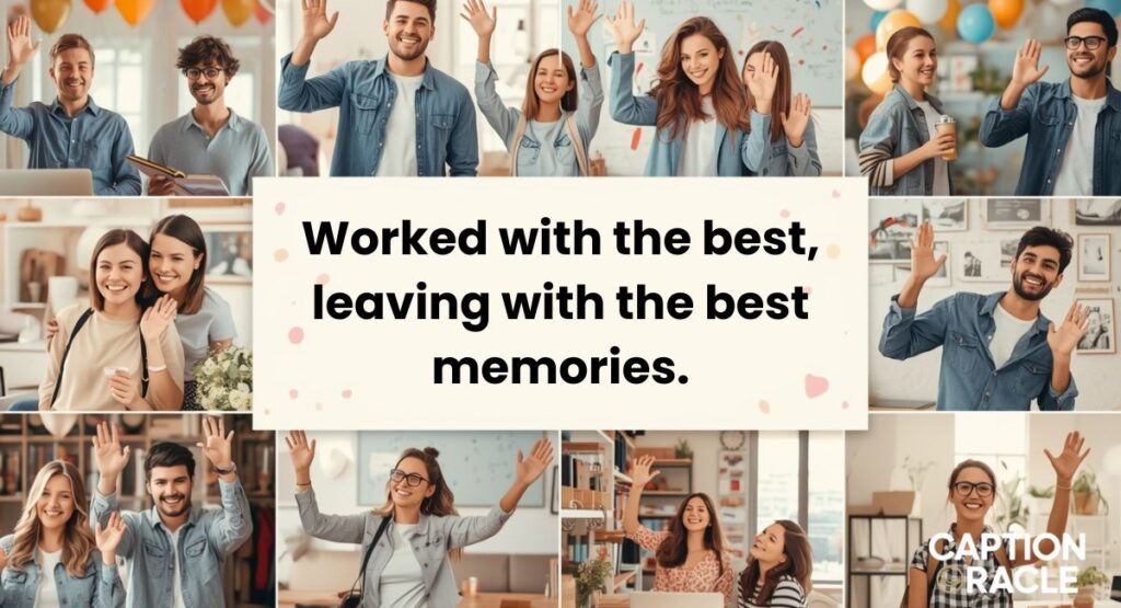 Farewell Captions for Instagram for Colleagues