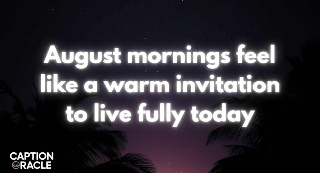 Good Morning August Quotes