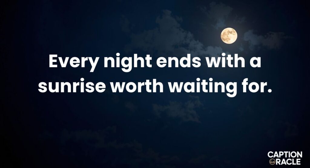 Inspirational and Motivational Night Captions