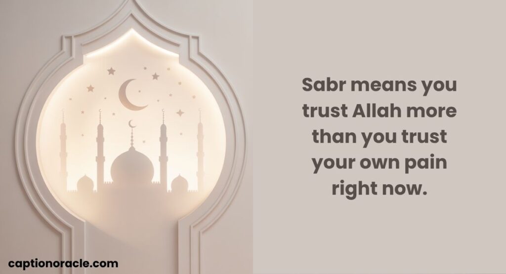 Islamic Captions About Sabr