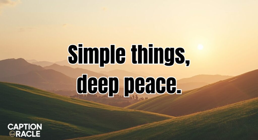 Minimalist Nature Captions