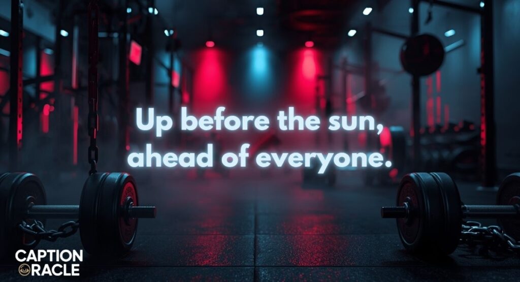 Morning Workout Captions