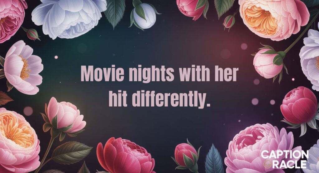 Movie Night Caption for Wife