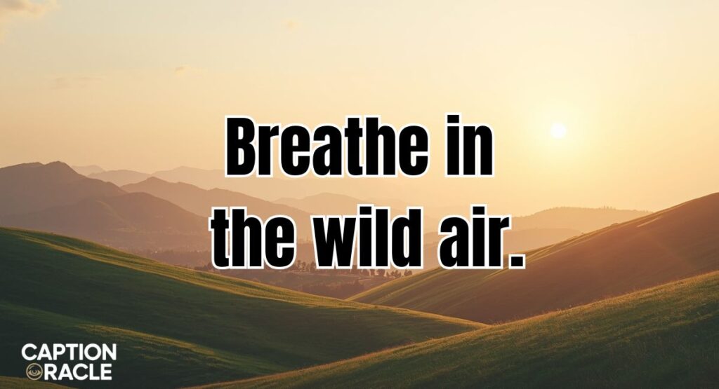 Nature captions for Instagram