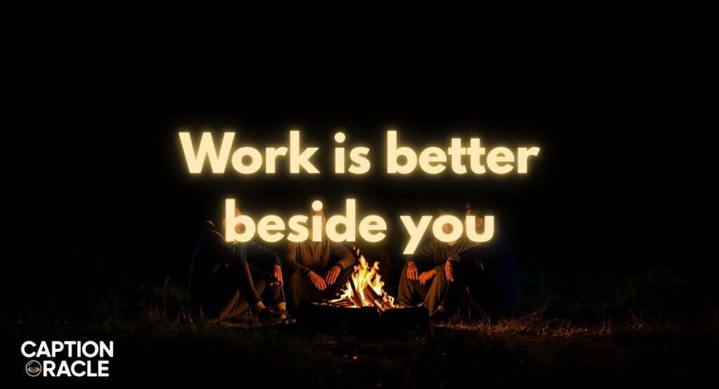 Office friends captions