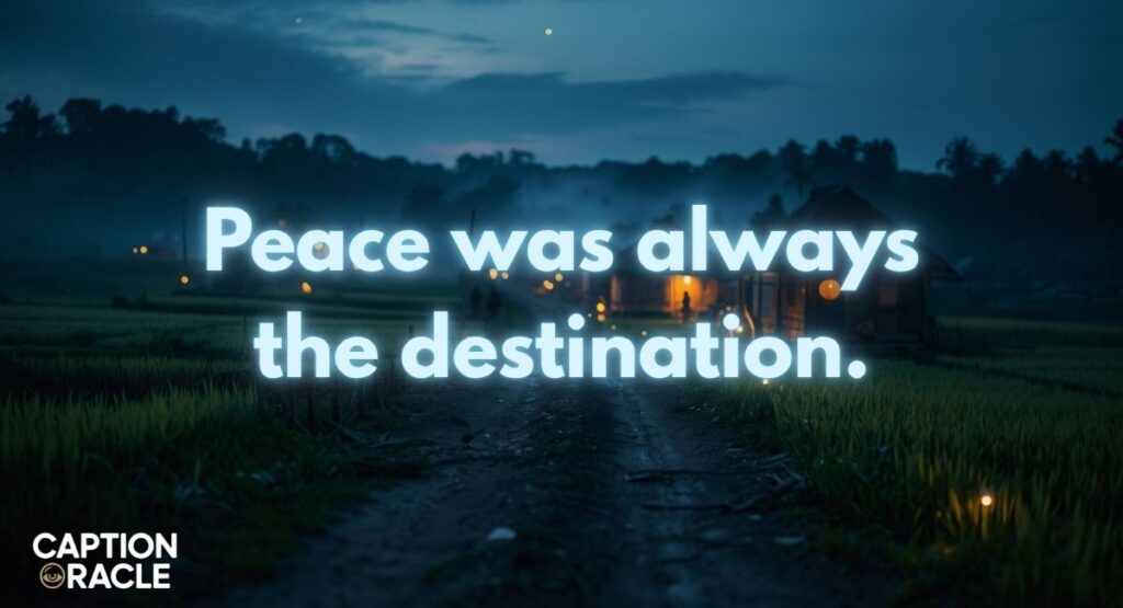 Peaceful Village Captions for Instagram