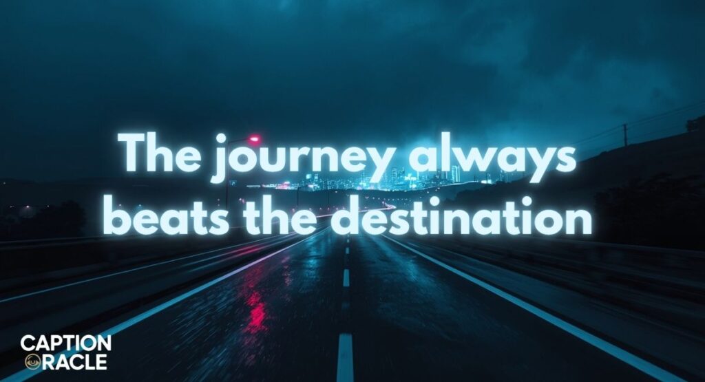 Road trip driving captions for Instagram