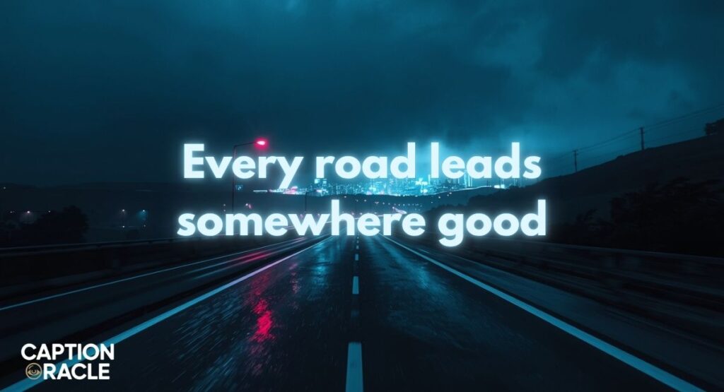 Short driving captions for Instagram