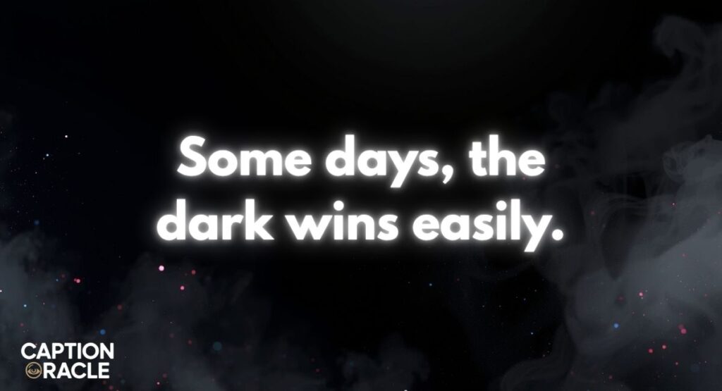 Simple Dark Captions for Instagram