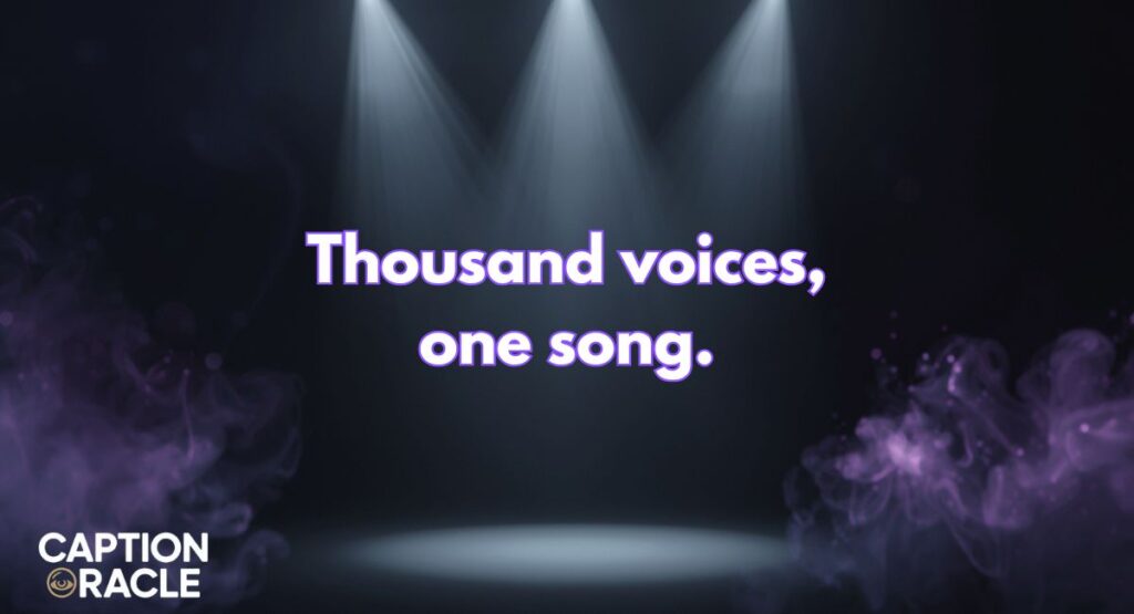 Singing Captions for Concerts