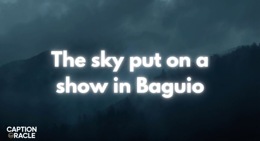 Sunset Baguio Captions for Instagram