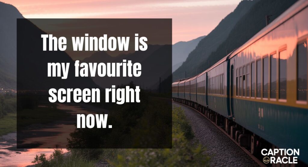 Train Window View Captions
