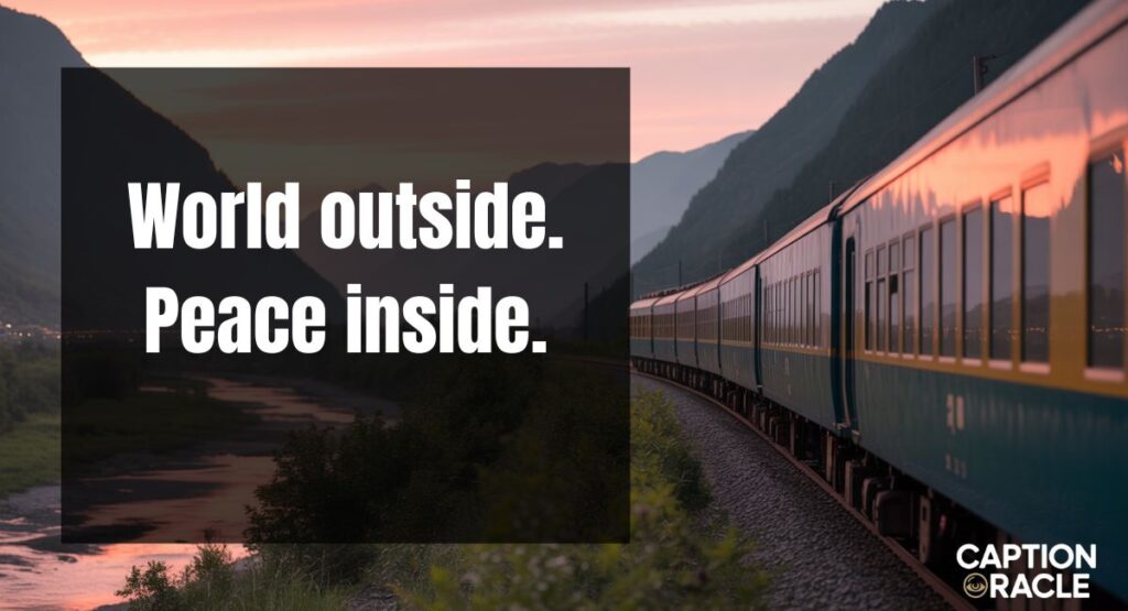 Window Seat Train Captions