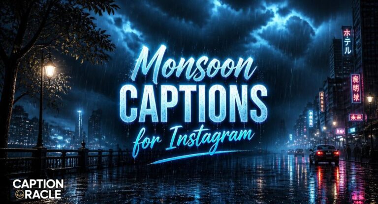 196+ Monsoon Captions for Instagram to Match Your Rainy Vibes