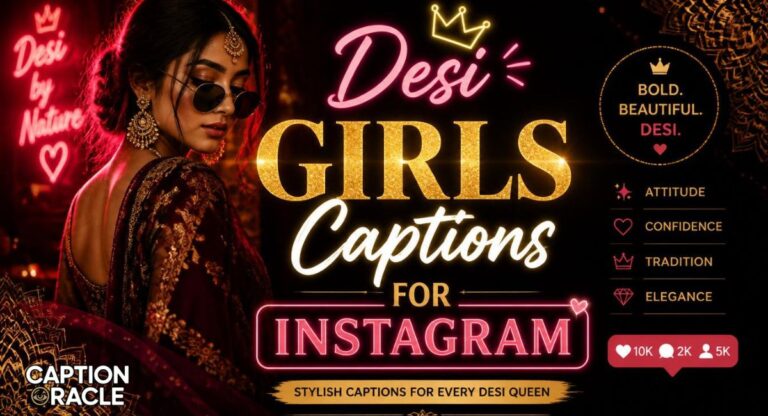 720+ Desi Girls Captions for Instagram Full of Grace & Glow