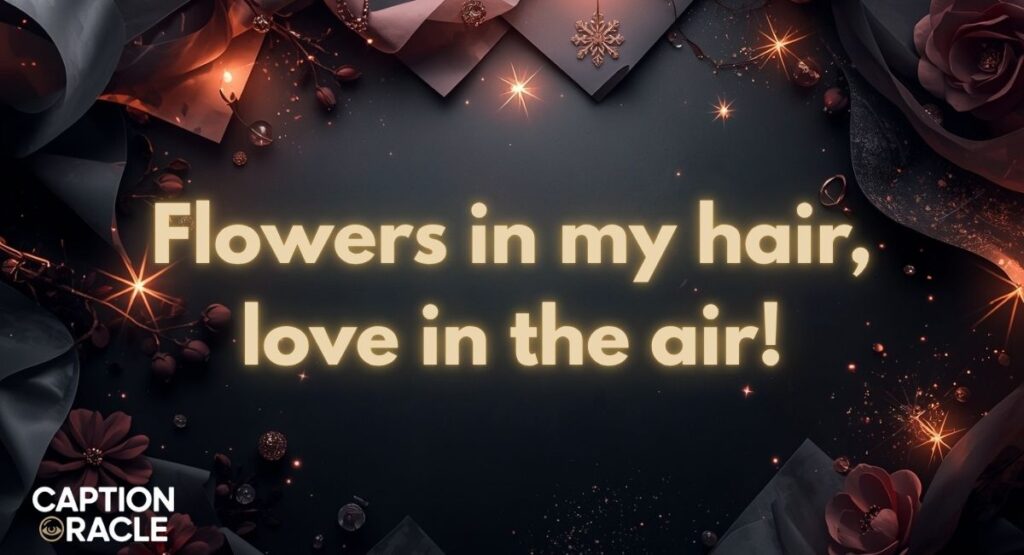 Romantic Gajra Captions for Instagram