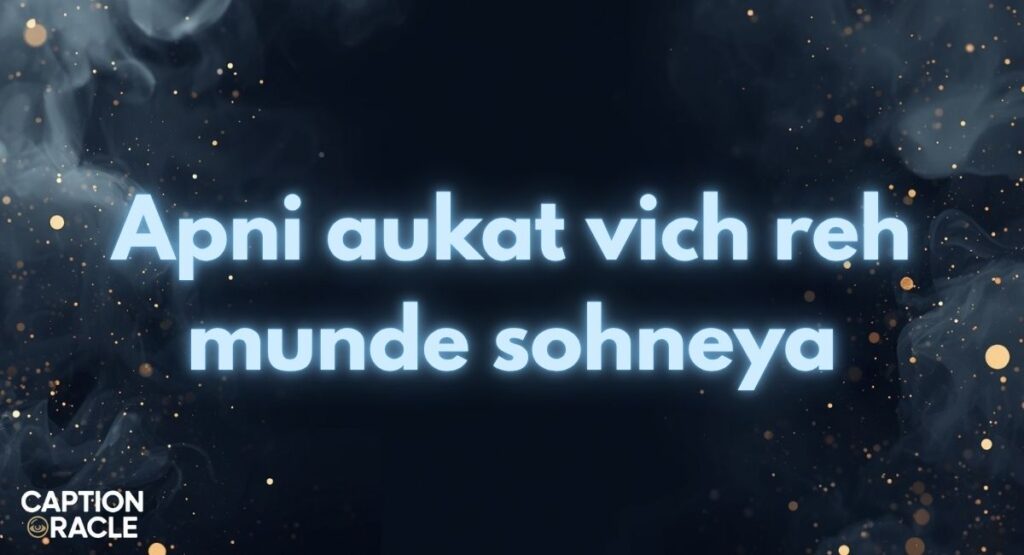 Attitude Punjabi Instagram Captions