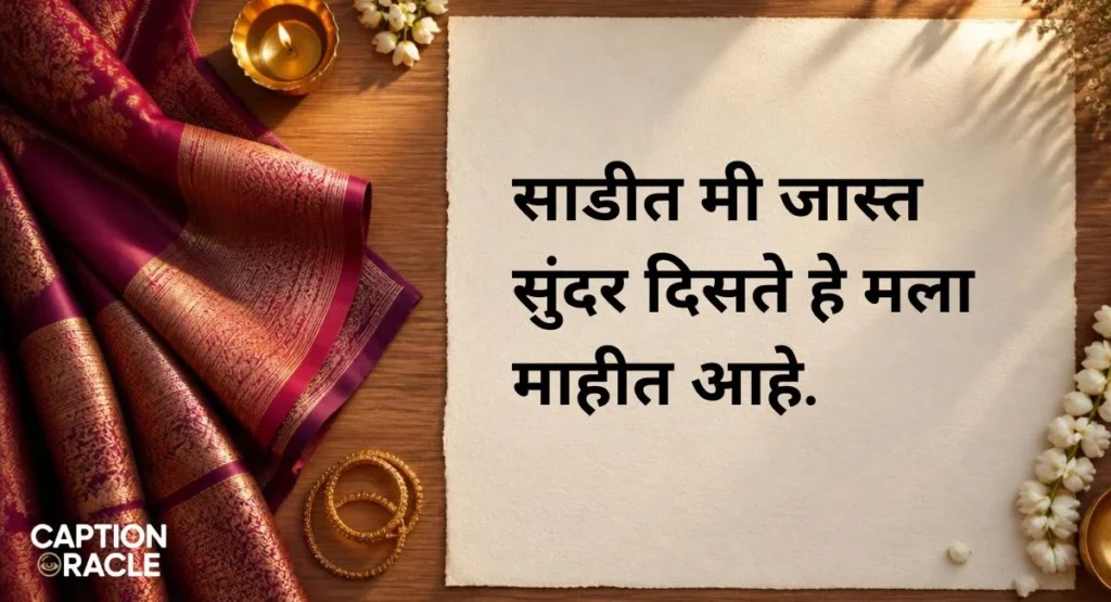 Best Saree Caption in Marathi for Instagram