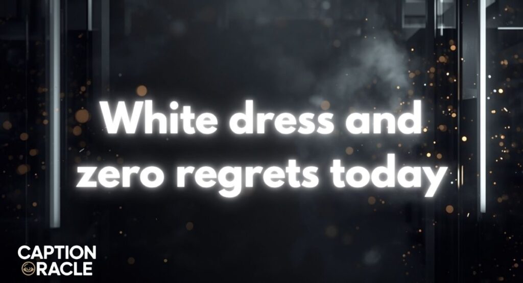 Best White Dress Captions