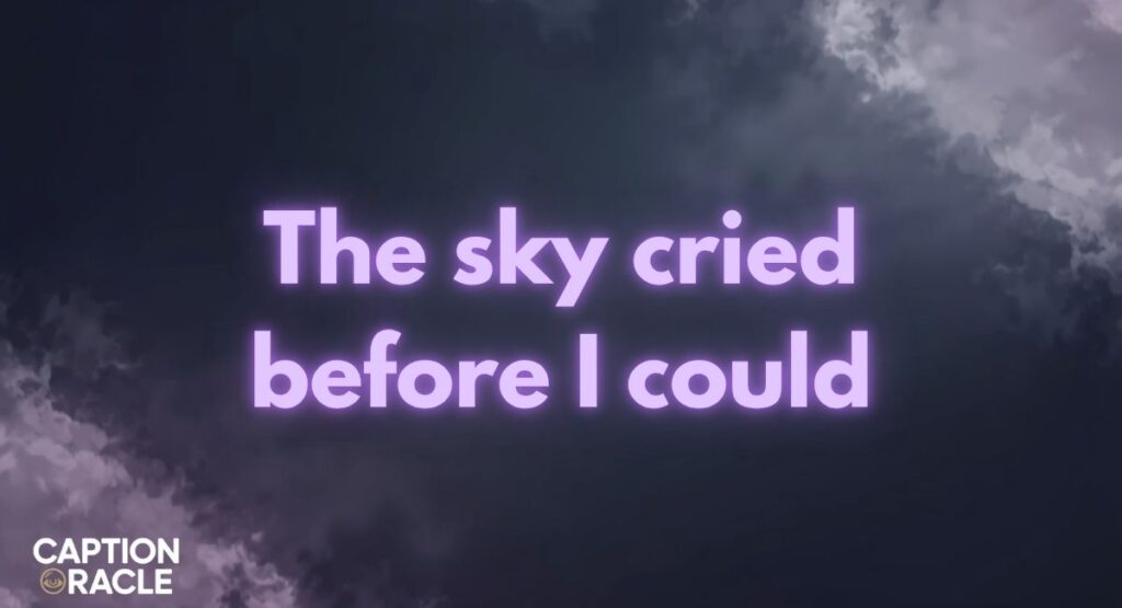 Dark Cloud Captions for Instagram