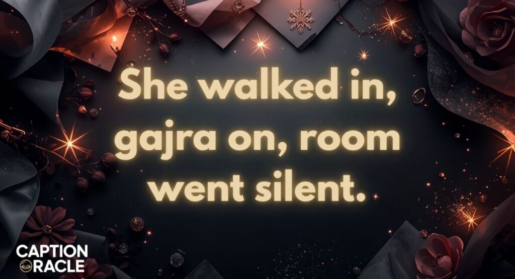 Elegant Gajra Captions for Instagram