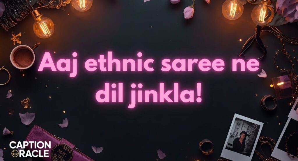 Ethnic Saree Captions for Instagram In Marathi