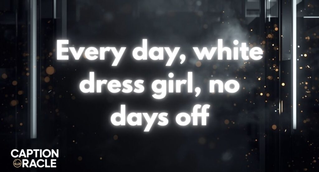 Everyday White Dress Captions
