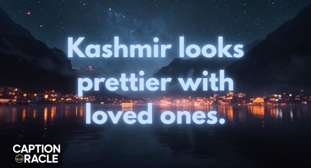 Family Trip to Kashmir Captions