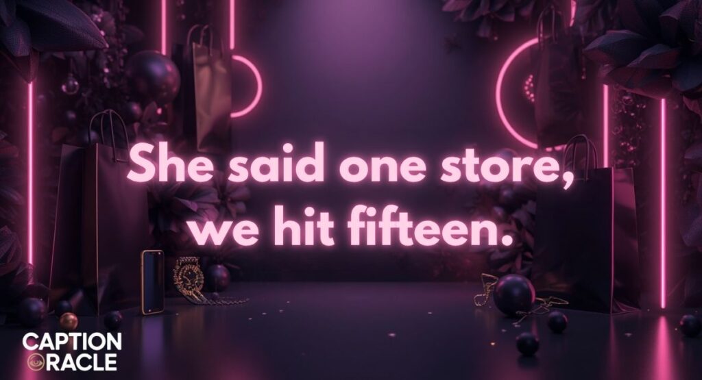 Friend Shopping Captions