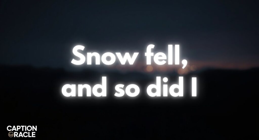 Manali Snowfall Captions for Instagram