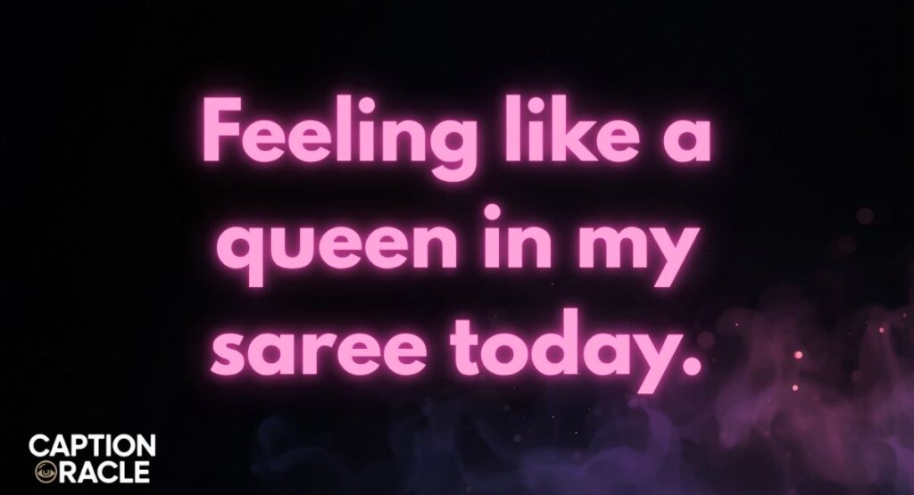 Saree Malayalam Captions for Instagram