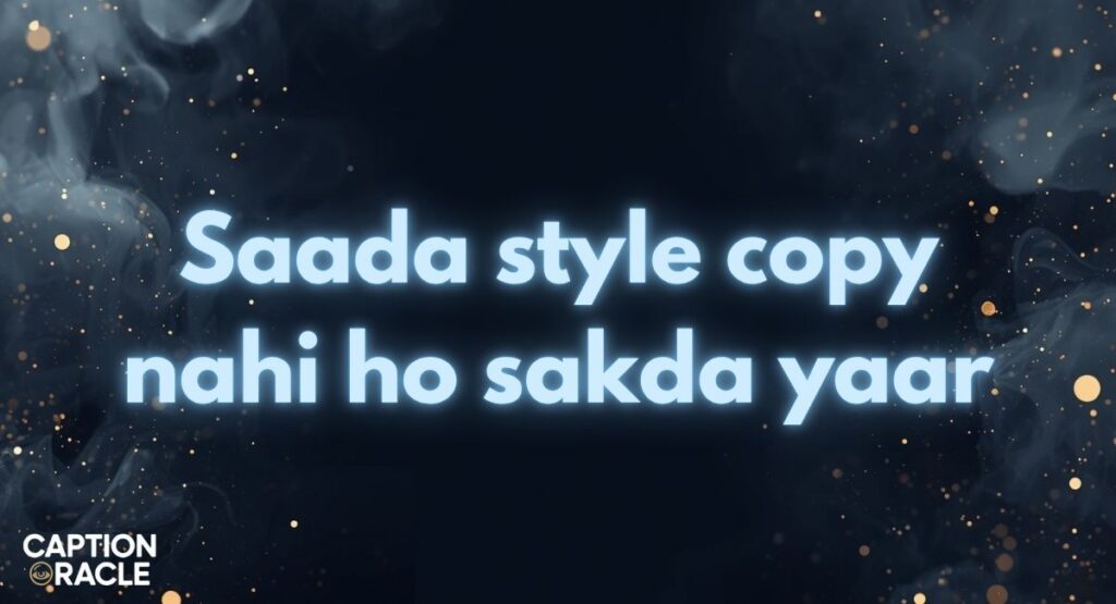 Swag Punjabi Instagram Captions