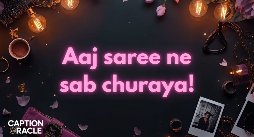 Trending Saree Captions for Instagram In Marathi