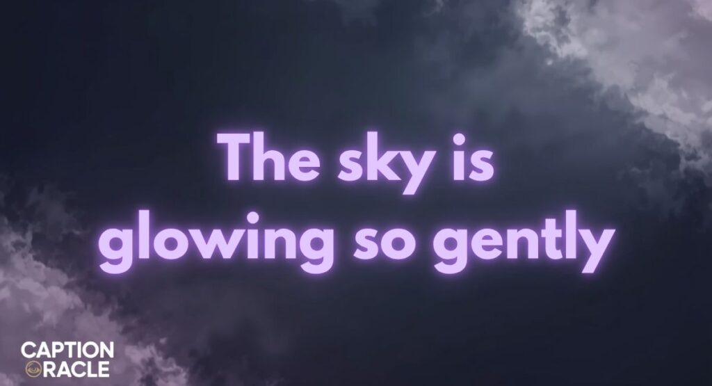 Warm & Aesthetic Cloud Captions