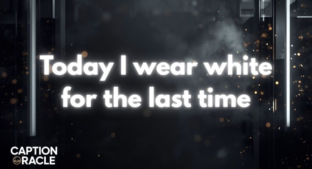Wedding White Dress Captions