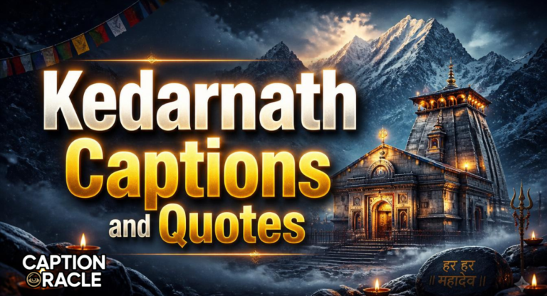 200+ Unique Kedarnath Captions and Quotes