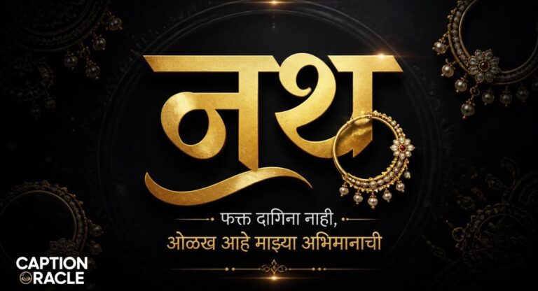 280+ Best नथ Caption in Marathi for Instagram | 2026