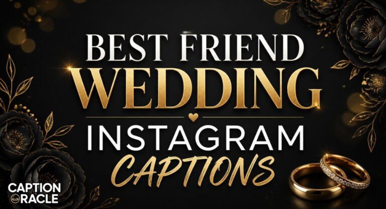 288+ Best Friend Wedding Instagram Captions: Pure Joy & Tears
