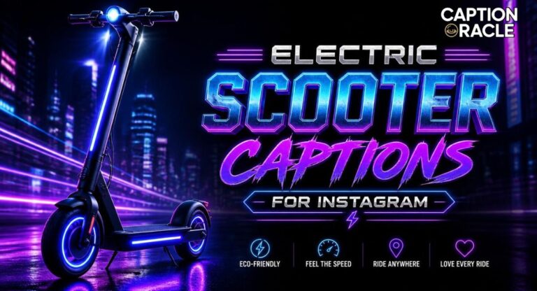 288+ Magnetic Electric Scooter Captions for Instagram That Spark Engagement