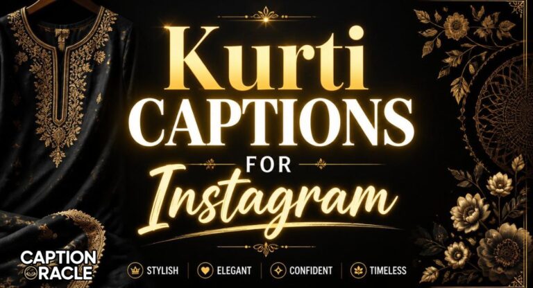 400+ Trendy Kurti Captions for Instagram