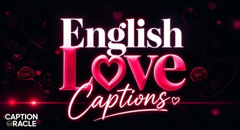 540+ English Love Captions That Feel Actually Real (2026)