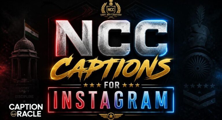 900+ Powerful NCC Captions for Instagram That Inspire Pride