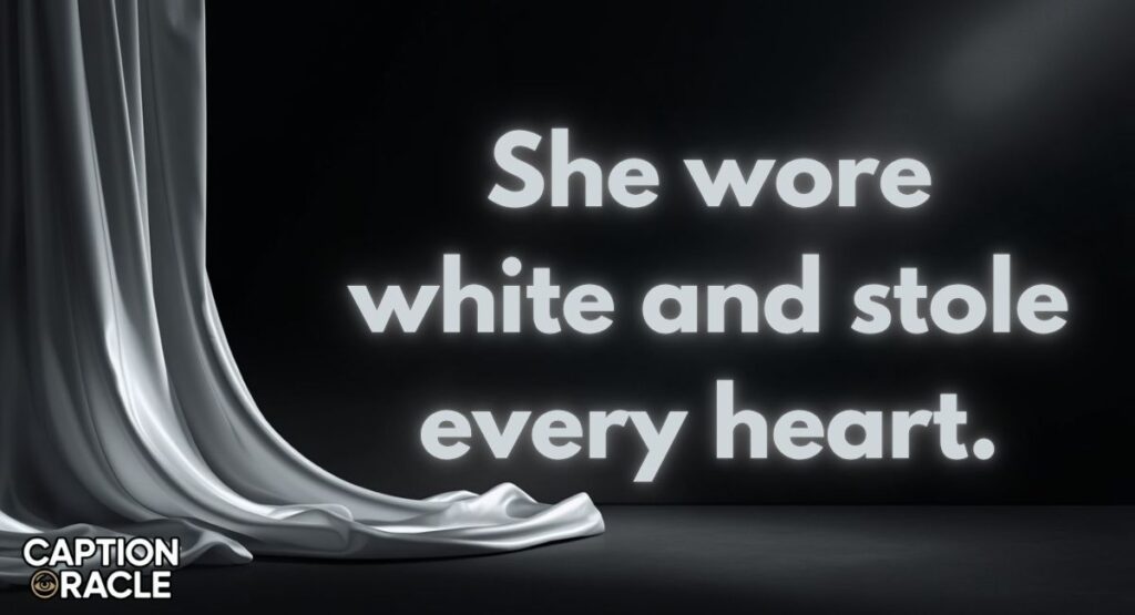 Best White Saree Captions